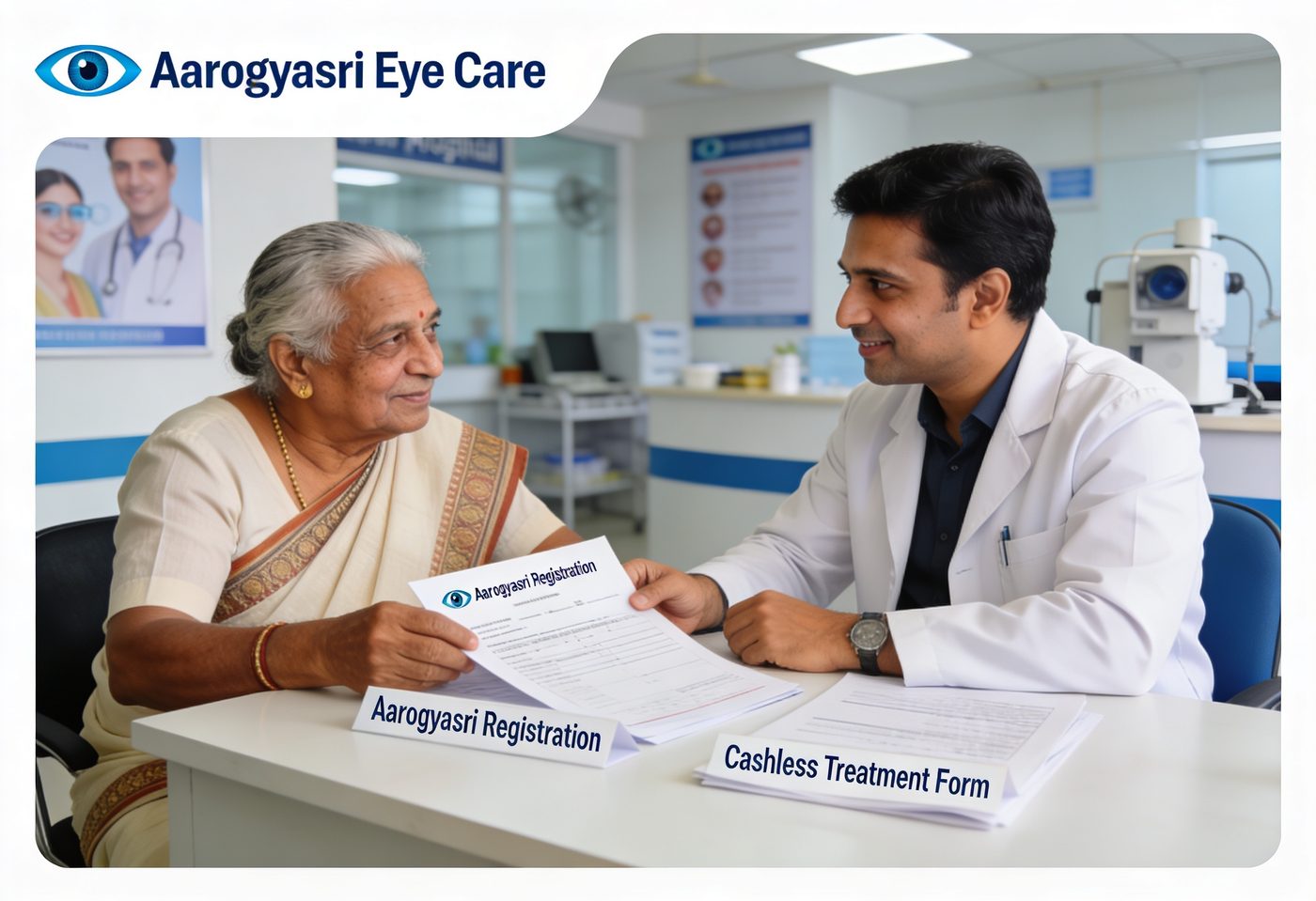 Cashless eye care at Focus Eye Care Hospital Repalle